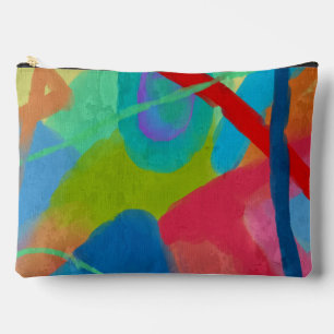 Colorful Abstract Art Accessory Pouch