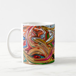 Colorful abstract art coffee mug