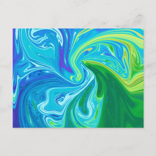 Colorful abstract art postcard (Front)