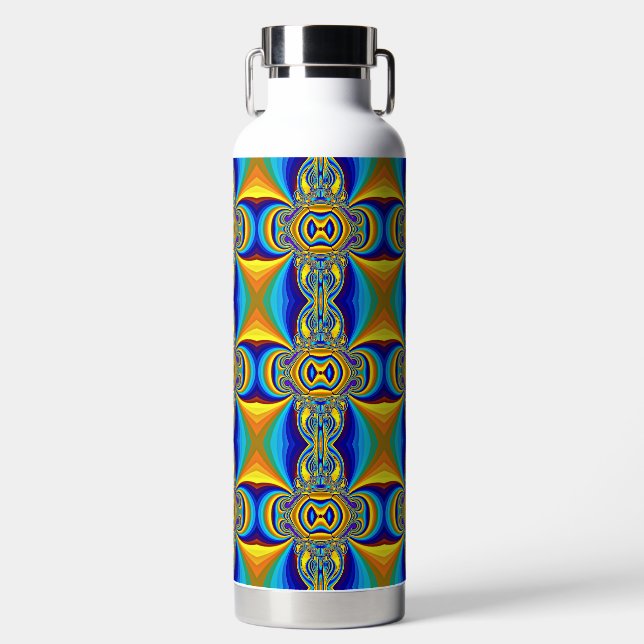Colorful Abstract Background-14334 Water Bottle (Front)