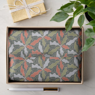 Colorful Abstract Botanical Tissue Paper