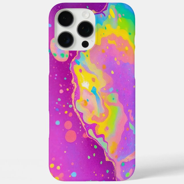 Colorful Abstract Bright Swirls Case-Mate iPhone Case (Back)