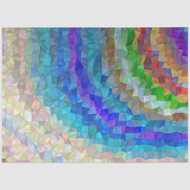 Colorful Abstract Design Decoupage Background Tissue Paper (Front)