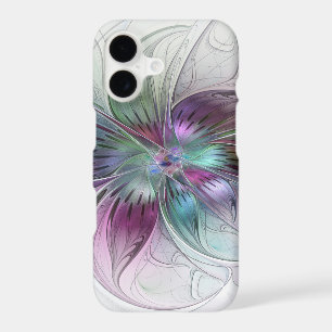 Colorful Abstract Flower Modern Floral Fractal Art