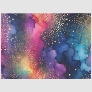 Colorful Abstract Ink Art Tissue Paper