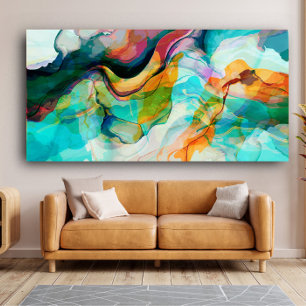 Colorful Abstract Landscape Poster