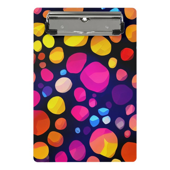 Colorful Abstract Mini Clipboard (Front)