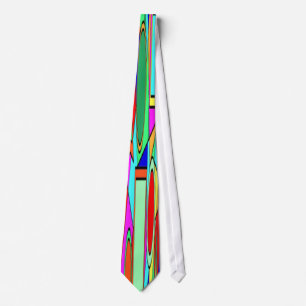 COLORFUL ABSTRACT NECK TIE
