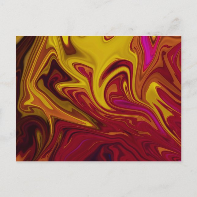Colorful abstract painting postcard (Front)