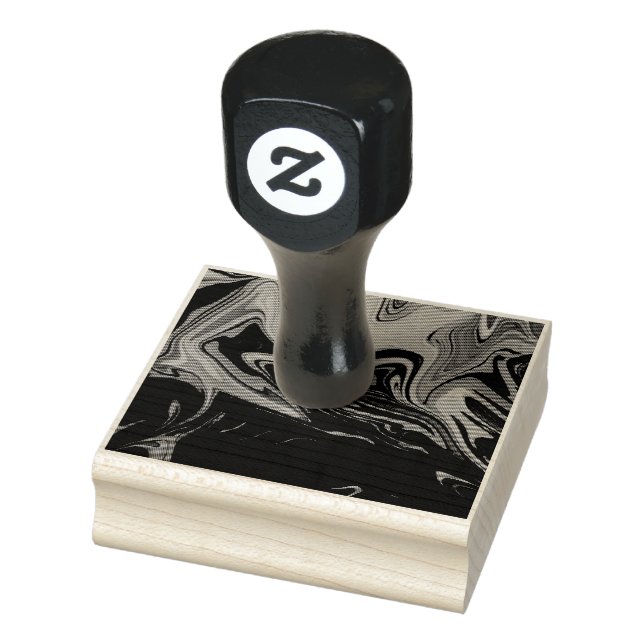 Colorful abstract painting rubber stamp (Stamp)
