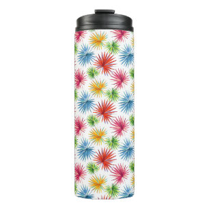 Colorful Abstract Palm Burst Thermal Tumbler