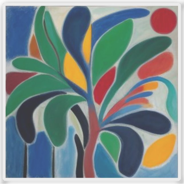 Colorful Abstract Palm Tree (Front)