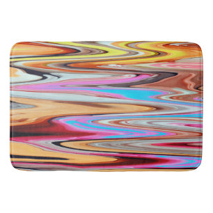 Colorful abstract pattern      bath mat