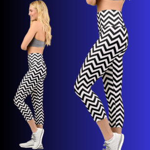 Colorful Abstract Pattern Capri Leggings