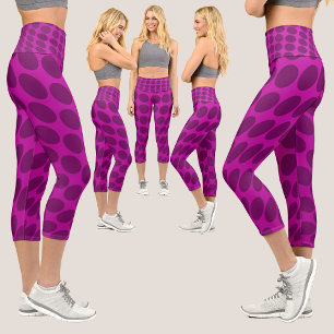 Colorful Abstract Pattern Capri Leggings
