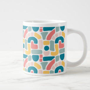 Colorful Abstract Pattern Large Coffee Mug