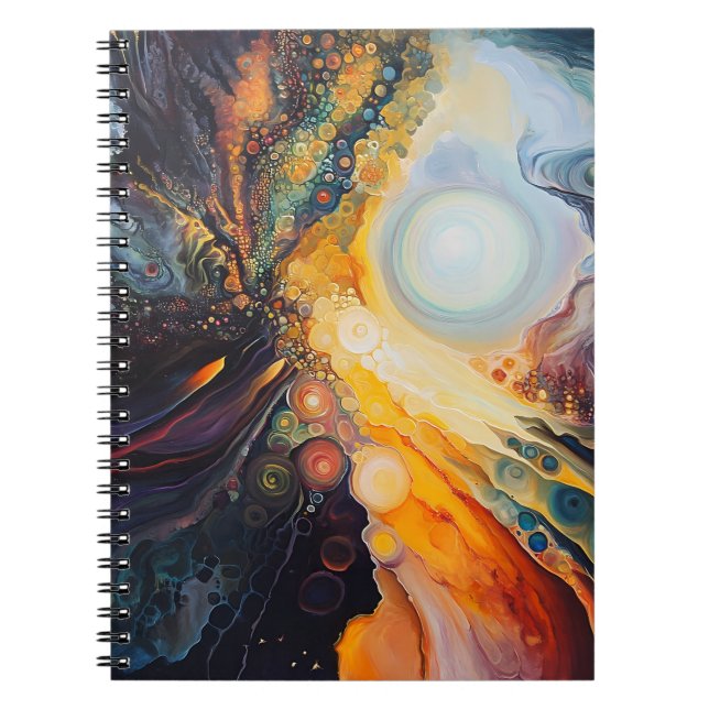 Colorful, Abstract Sky Notebook (Front)