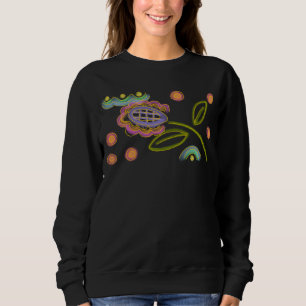 Colorful Abstract Wearable Art Sweatshirt