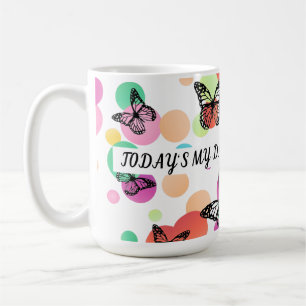 Colorful Aesthetic Butterflies Whimsical Boho Bu Coffee Mug