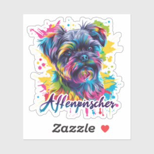 Colorful “Affenpinscher” Dog Vibrant Pop Art Pet