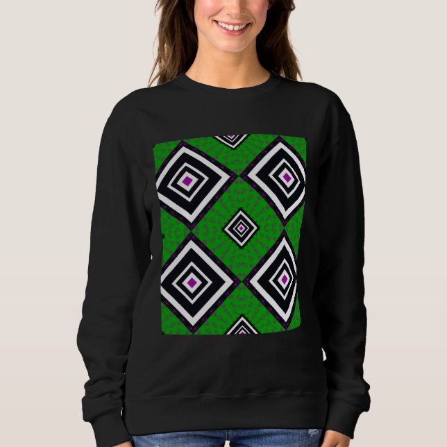 Colorful African Pattern African artwork African H Sweatshirt (Front)