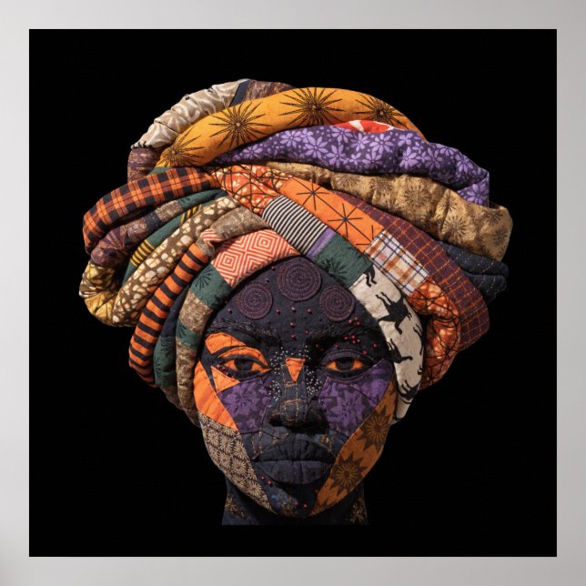 Colorful African Woman Poster (Front)