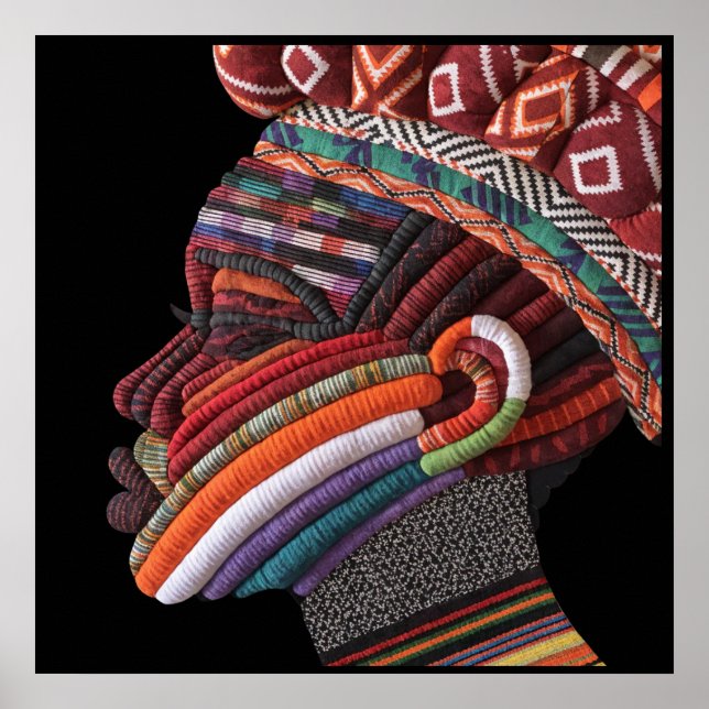 Colorful African Woman Poster (Front)