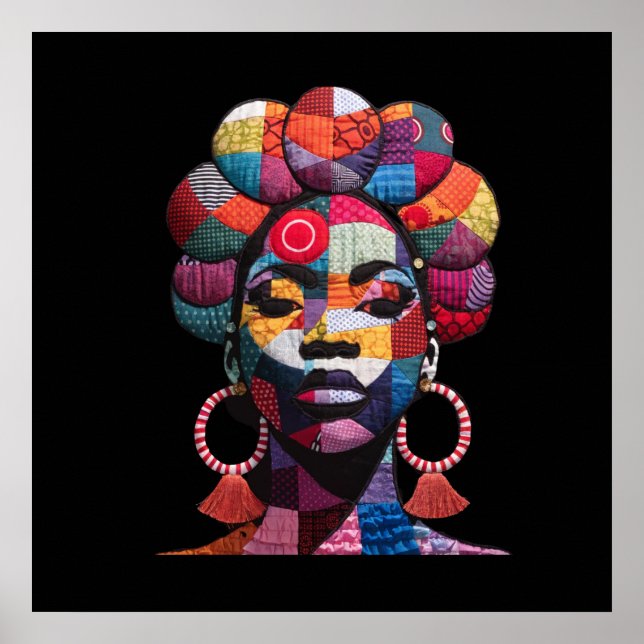 Colorful African Woman Poster (Front)