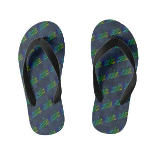 Colorful Alexander Name Logo, Kid's Thongs
