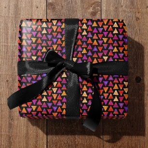 Colorful All Occasion Triangle Pattern  Wrapping Paper