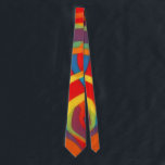 Colorful and Bright Abstract Art Tie<br><div class="desc">This fun tie has my original graphic artwork - featuring my digital abstract painting and in an illustrated artsy style. The main color tones are red, blue, yellow and other bright hues. This tie is printed on front and back for a cohesive appearance. It would make a great gift for...</div>