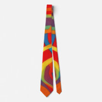 Colorful and Bright Abstract Art Tie