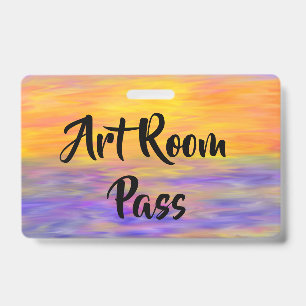 Colorful and Fun School Pass ID Badge