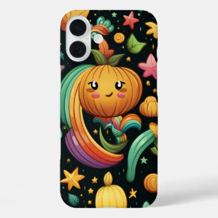 COLORFUL AND HAPPY HALLOWEEN PUMPKINS iPhone 16 PLUS CASE