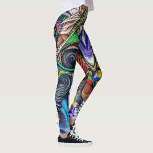 Colorful and modern Graffiti leggings