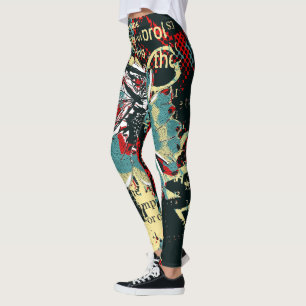 Colorful and Trendy Abstract Pattern Leggings