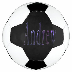 Colorful Andrew Name, Soccer Ball