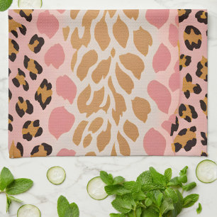 Colorful Animal Print Art Kitchen Towel