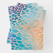 Colorful Animal Print Art Wrapping Paper Sheets