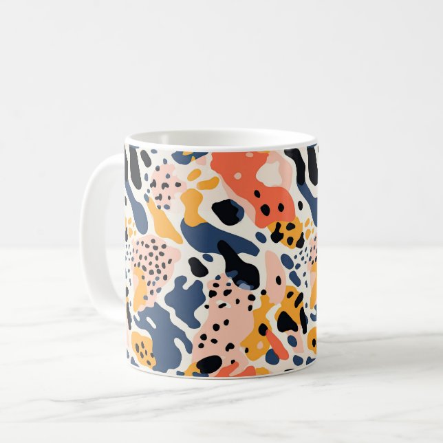 Colorful Animal Print Mug 03 (Front Left)