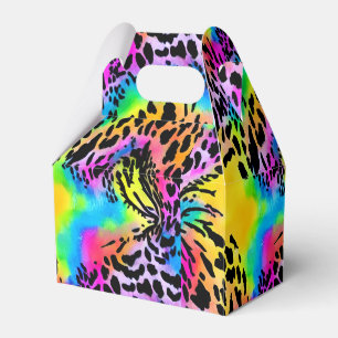 Colorful Animal Print Pattern Favour Box
