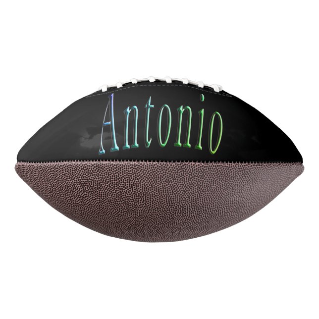 Colorful Antonio Name, Football (Rotated 270)