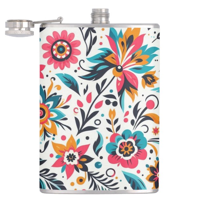 Colorful apron hip flask (Opened)