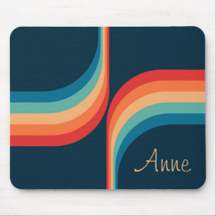 Colorful arches in retro style  mouse pad