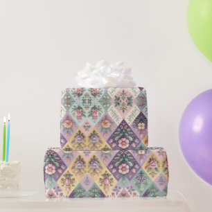 Colorful argyle pastel Easter/Spring Wrapping Paper