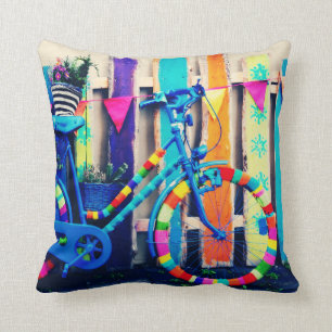 Colorful Art Bicycle Cushion