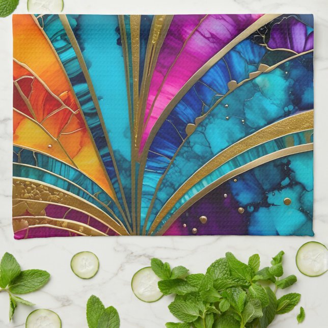 Colorful Art Deco Kitchen Towel (Creator Uploaded)