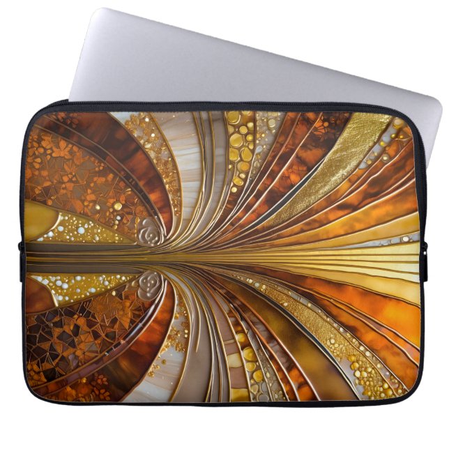 Colorful Art Deco Laptop Case (Front)