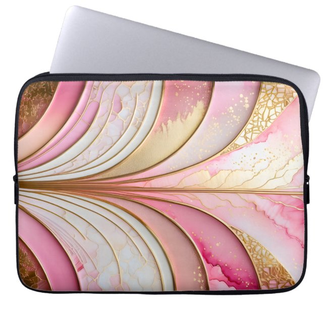 Colorful Art Deco Laptop Case (Front)