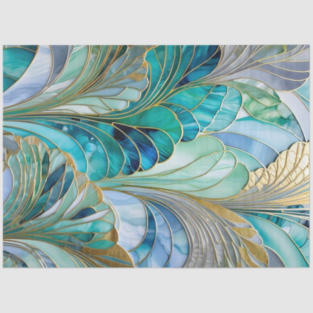 Colorful Art Deco Tissue Paper (Front)